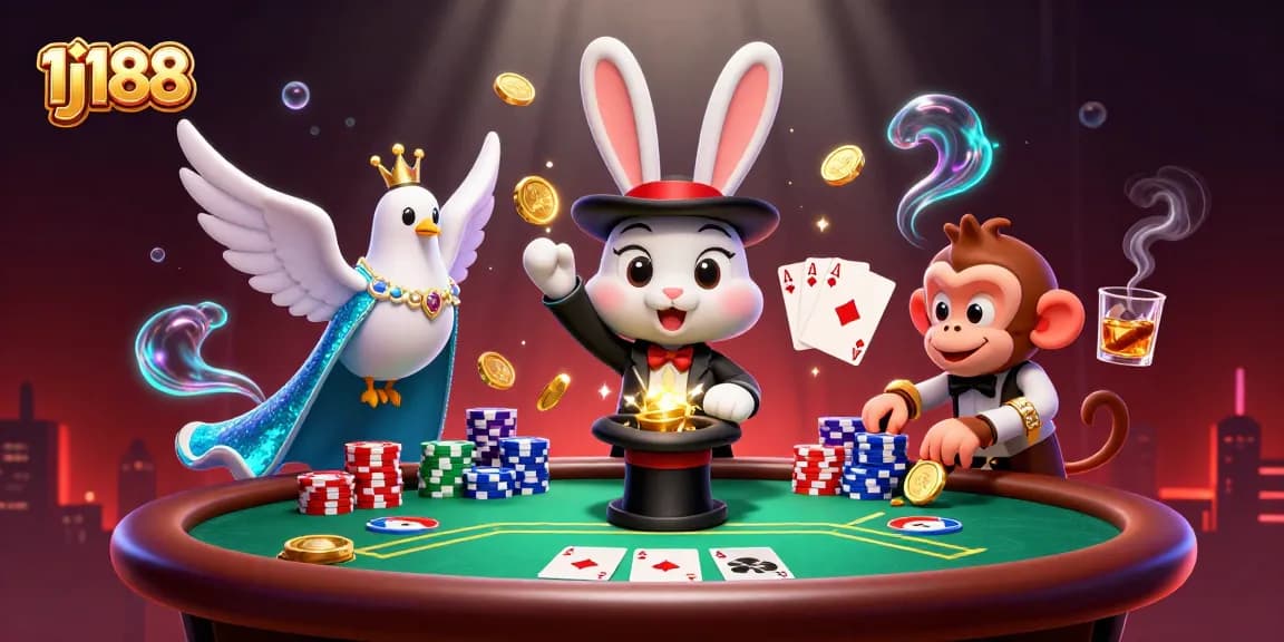 Experience thrilling games with 1j188, capturing magical casino moments filled with poker action.