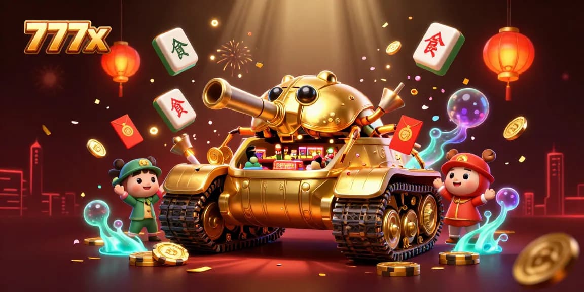 Experience the thrill of 777x with a vibrant casino scene illustrated in a stunning digital format.