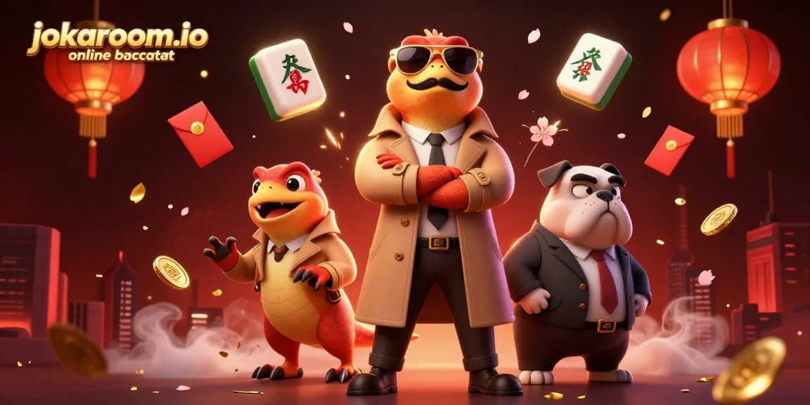 Engage in thrilling baccarat action with jokaroom.io online baccarat as raptors sneak into a casino.