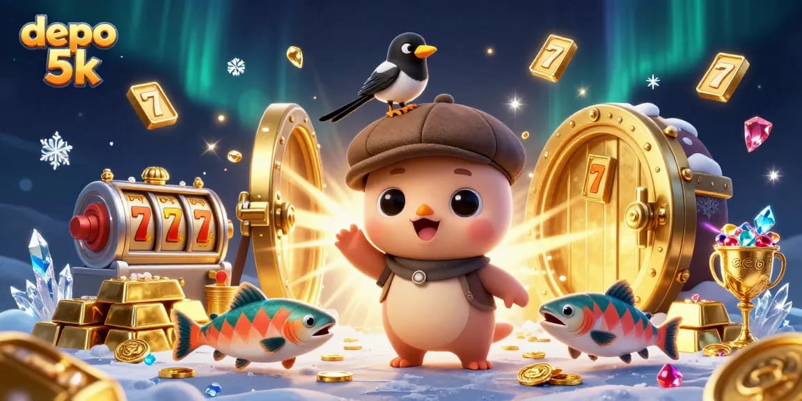 Menangkan permainan dengan depo 5k, sambil menikmati visual slot menggiurkan dan karakter lucu.