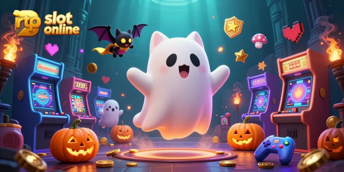 Bermain RTP slot online dalam suasana menyeramkan dengan kucing hantu dan kelelawar di kasino