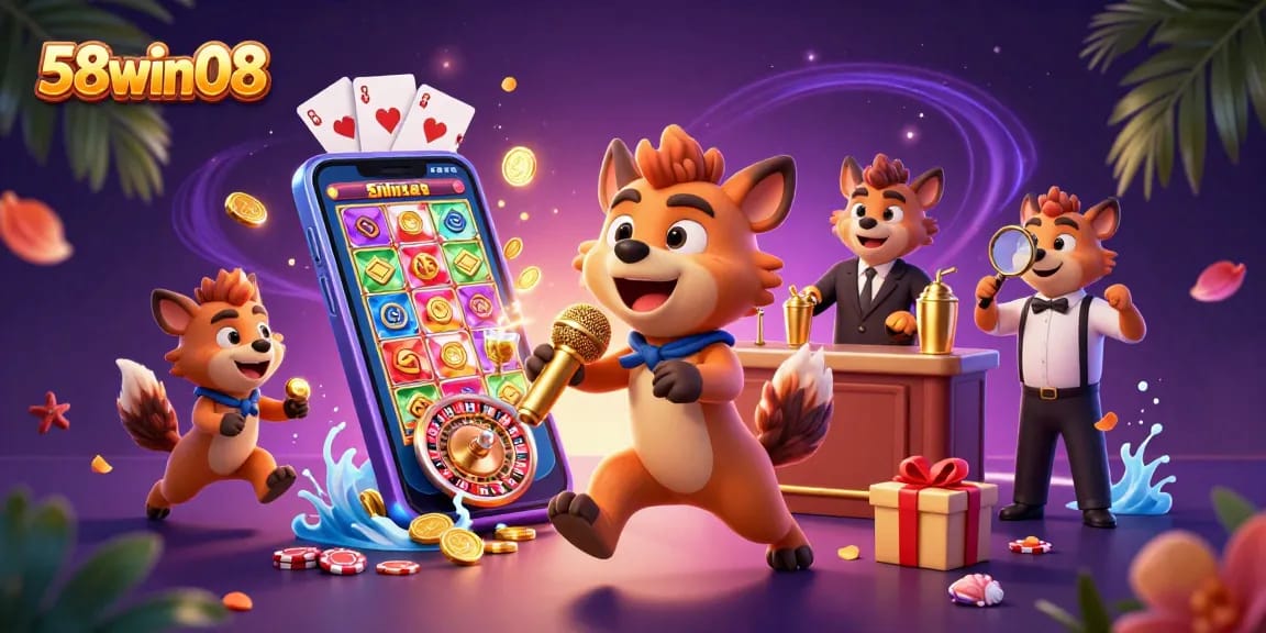 Entertain yourself at 58win08's lively casino comedy club with dynamic games and engaging characters.