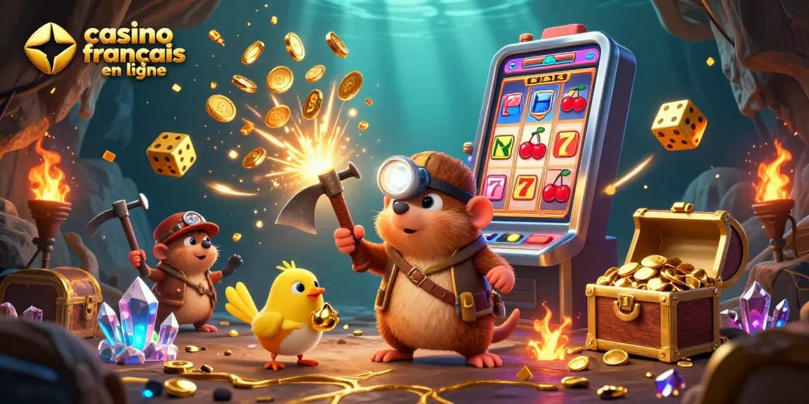 Plongez dans l'univers du casino français en ligne avec ce mole chassant des trésors.
