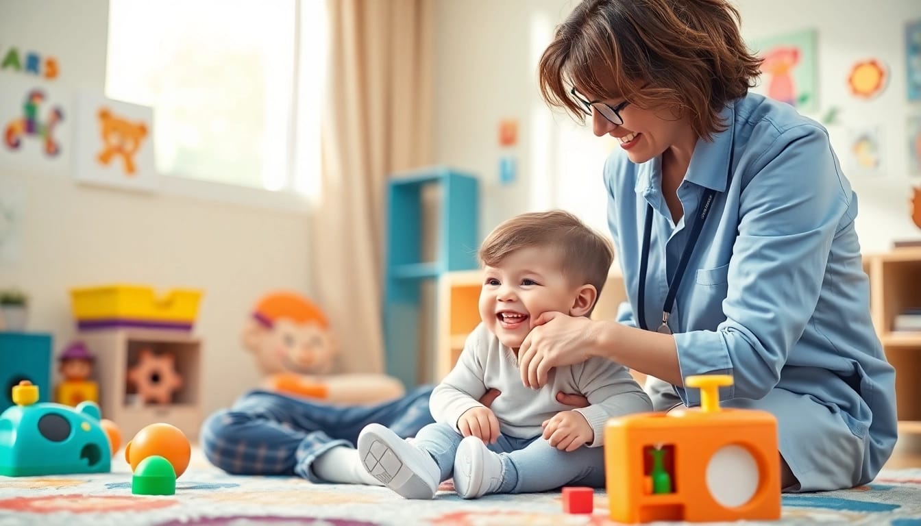 Engaging ABA therapy for kids session showcasing supportive child-therapist interaction.