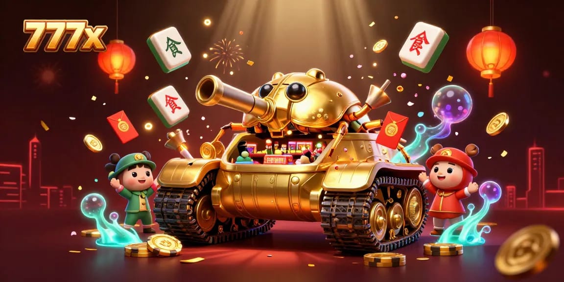 Experience the thrill of 777x with a vibrant casino scene illustrated in a stunning digital format.