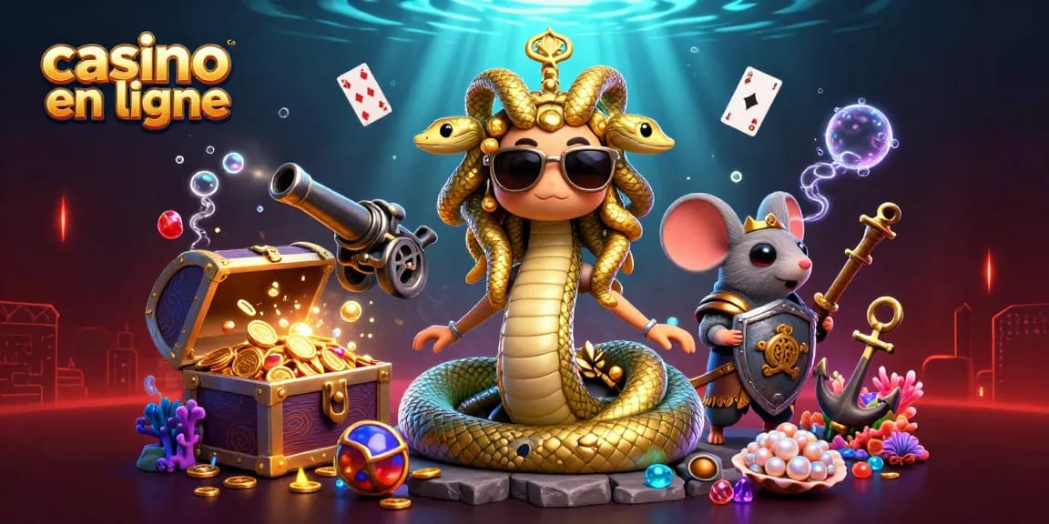 Jouez depuis chez vous sur un casino en ligne immersif avec des personnages colorés et des éléments ludiques.