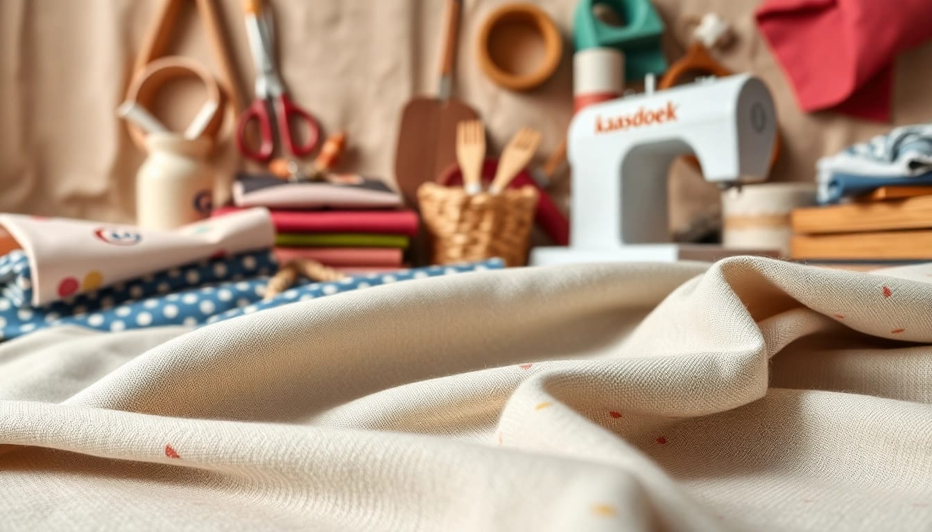 Kaasdoek fabric showcasing intricate patterns and textures used in crafting.