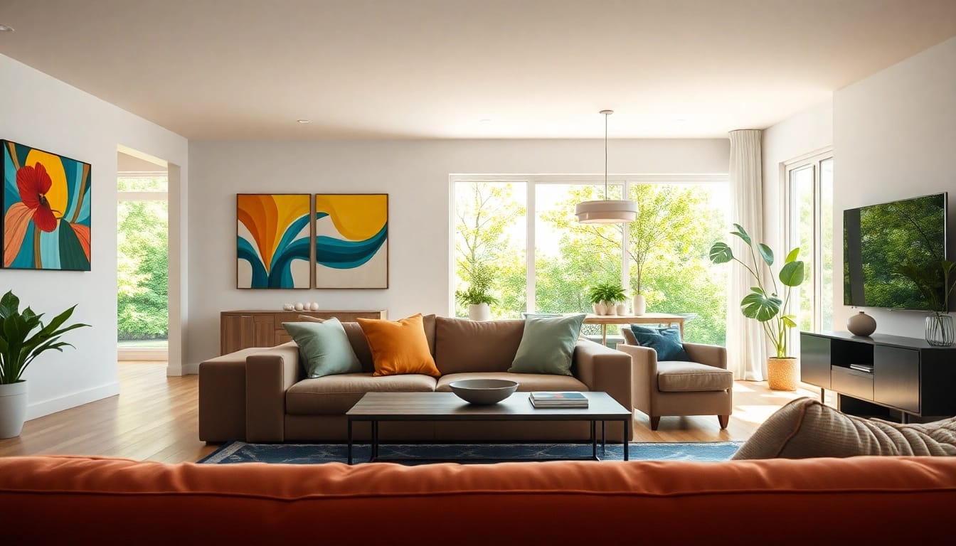 Transform your living space with creative home improvement ideas in a cozy setting.