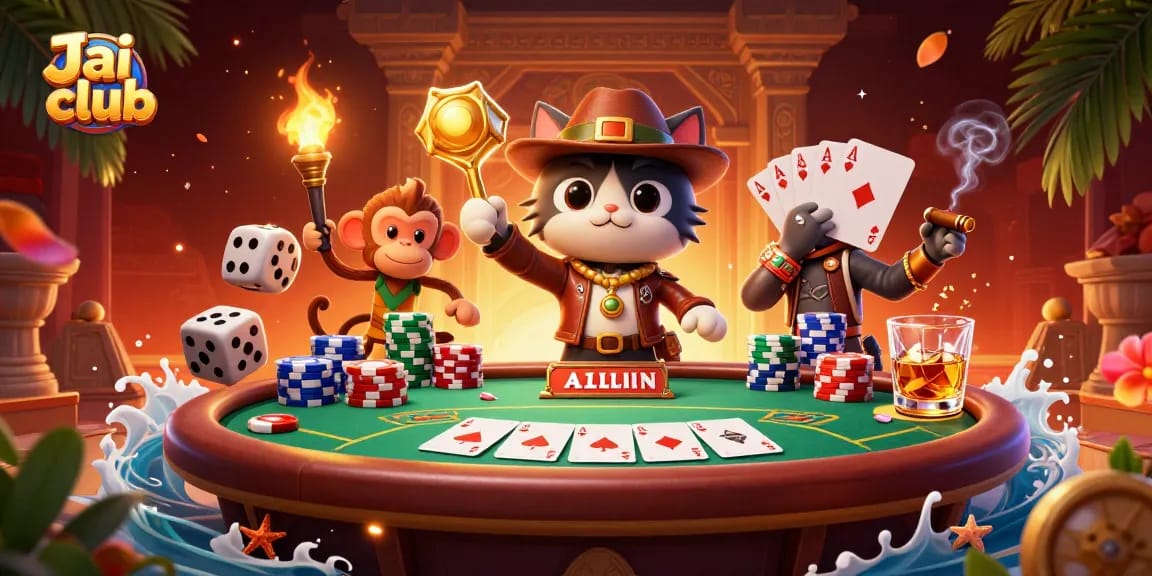 Engage with Jai club's thrilling casino adventures featuring vibrant characters and dynamic gaming elements.