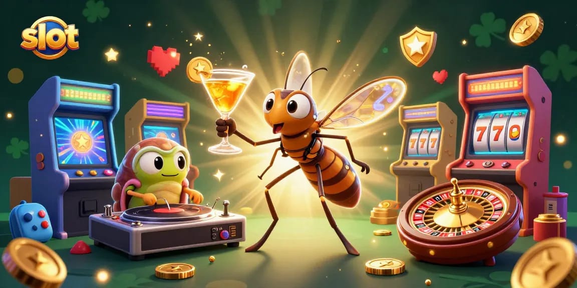Bermain slot gacor dalam ilustrasi kasino 3D yang penuh warna dan detail, menampilkan simbol keberuntungan dan kerumunan permainan