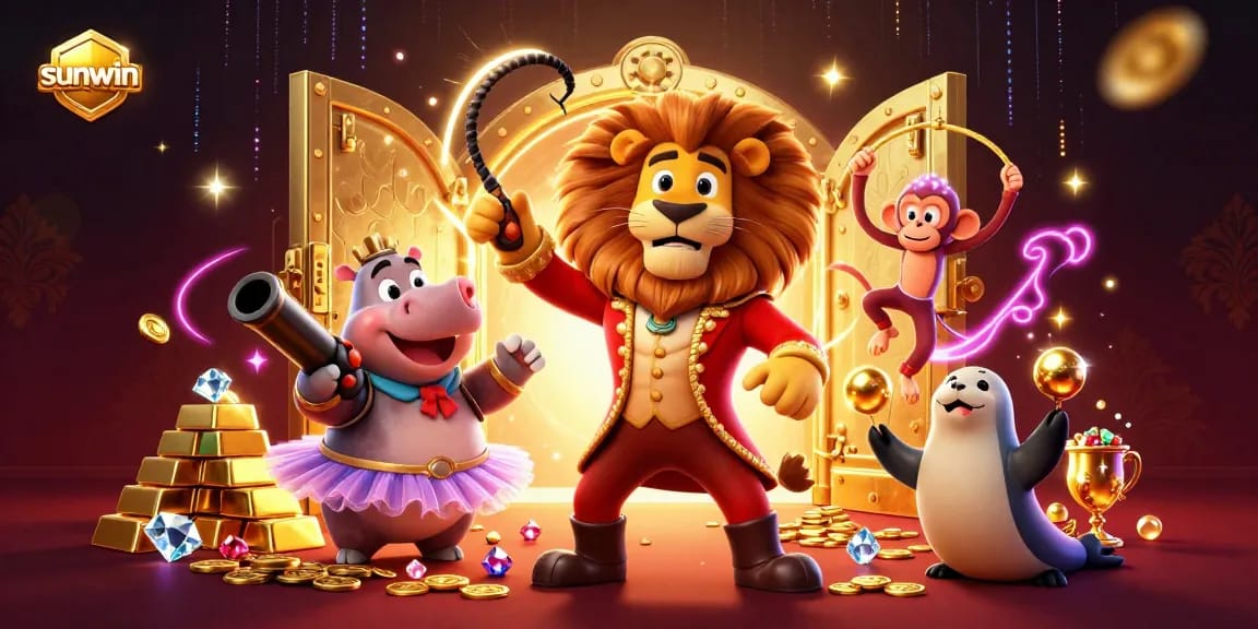 Experience the vibrant energy of online gambling with sunwin's unique 3D casino scene loaded with excitement.