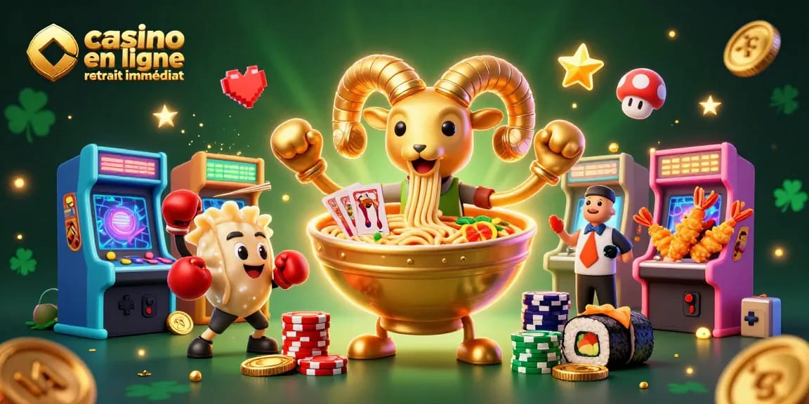 Expérimentez le frisson du jeu avec le casino en ligne retrait immédiat, une illustration vibrante et dynamique.