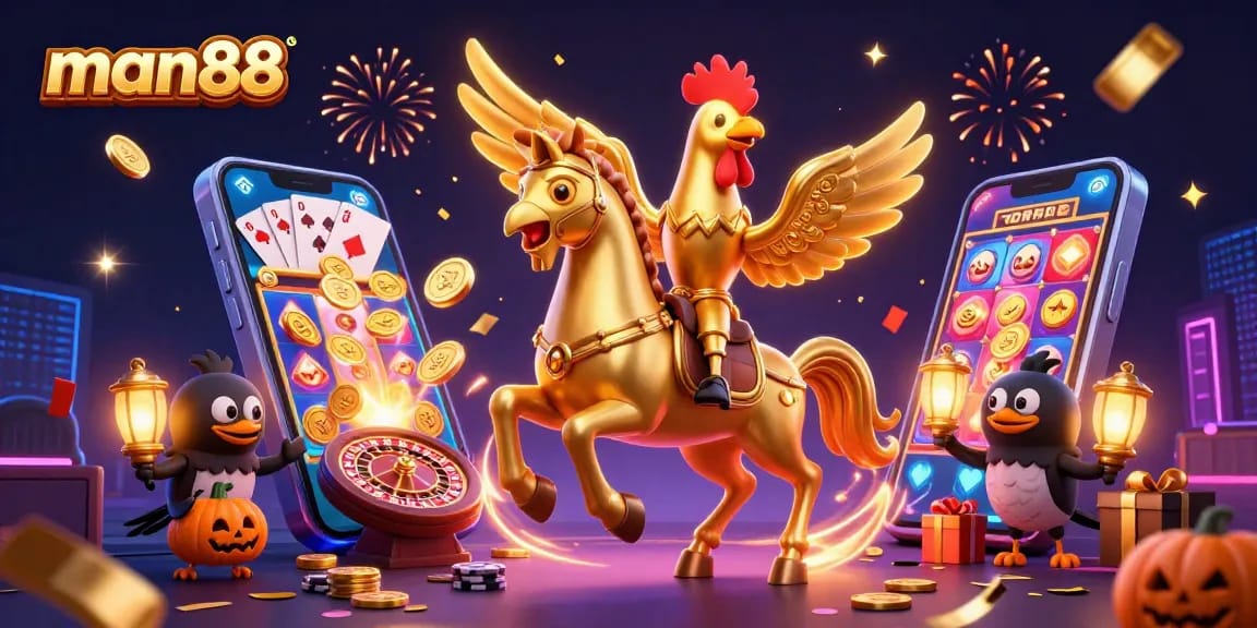 Experience the thrill of man88 with golden rooster and exciting casino action!