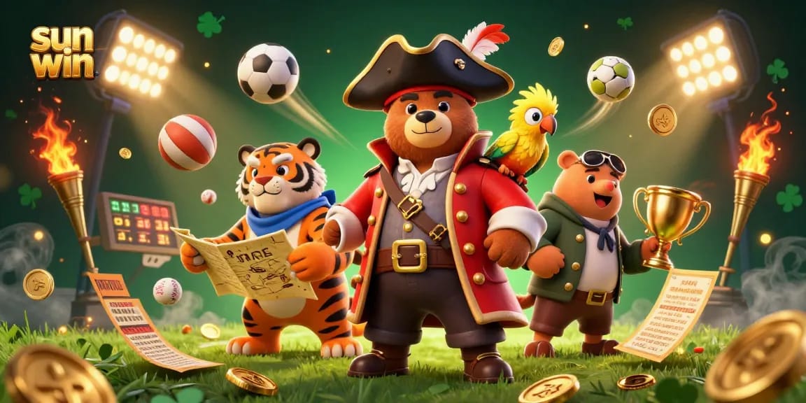Engage with exciting sports betting adventures at sun win featuring dynamic characters and vibrant elements.