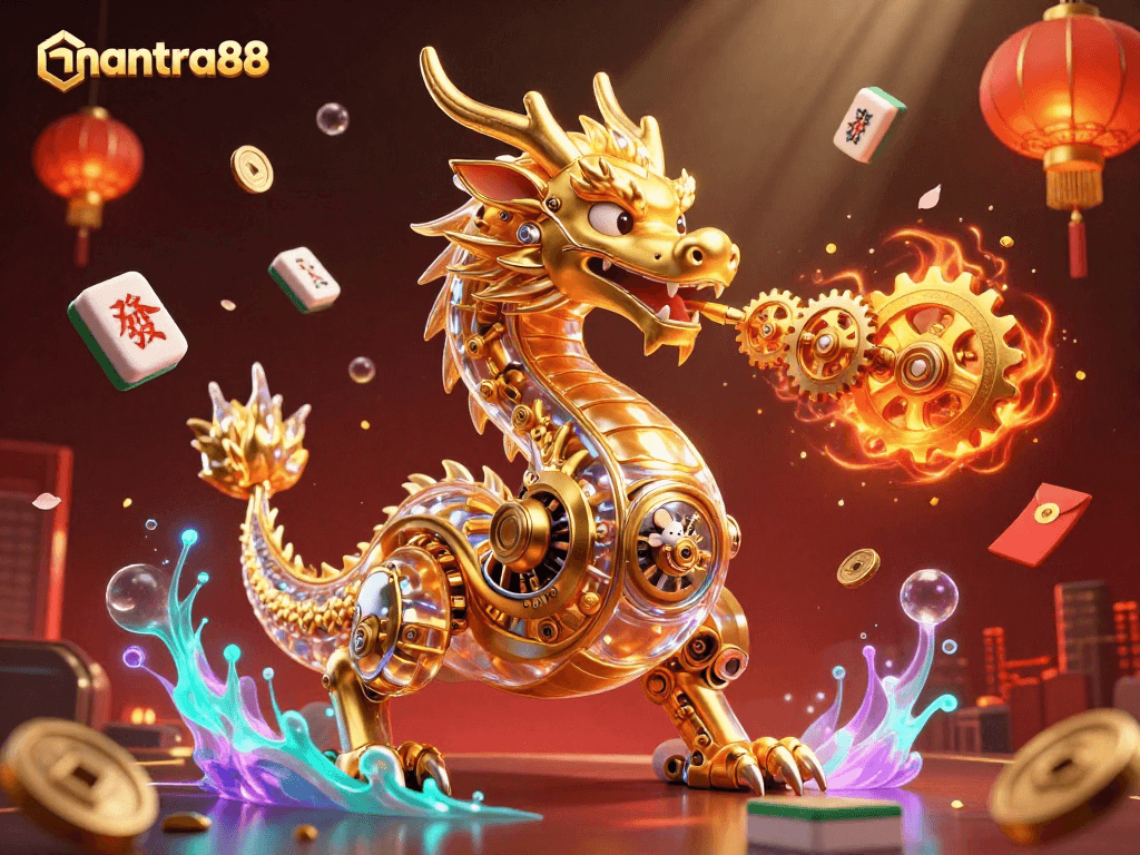 Experience thrilling wins at mantra88 with a vibrant 3D illustration of gaming excitement.
