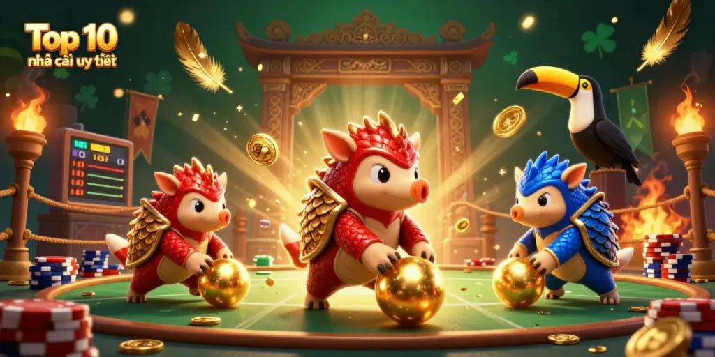 Bet on the Top 10 nhà cái uy tín with rival pangolins in epic casino showdown.
