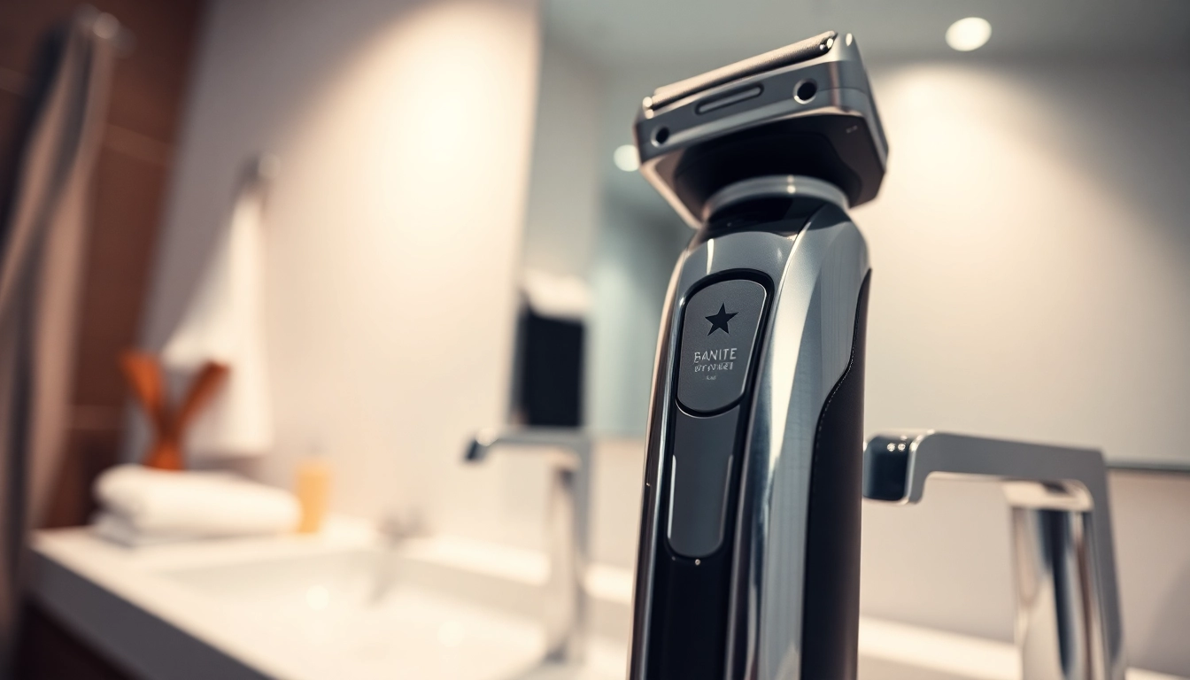 Find the best affordable electric shaver highlighted beautifully in a modern grooming setup.