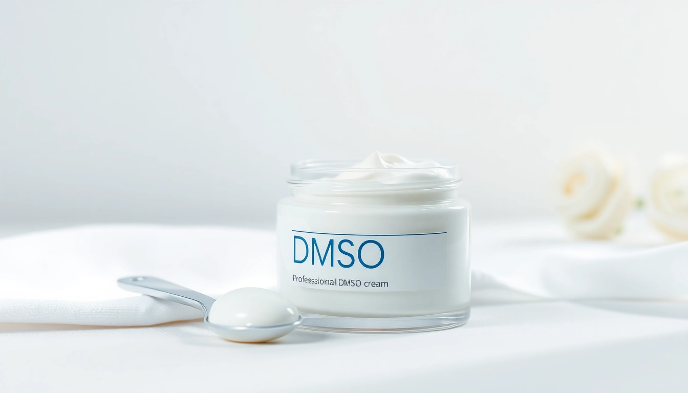 Apply dmso cream in a clinical setting highlighting its smooth texture and therapeutic qualities.