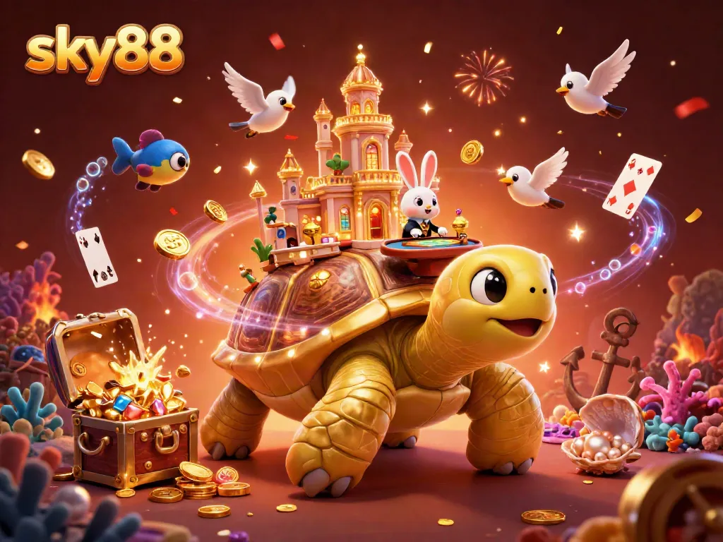 Experience exciting gameplay at sky88 with thrilling characters and vibrant casino elements.
