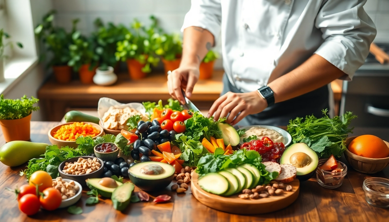 Creating a vibrant hormone balance diet with fresh whole foods and healthy ingredients.