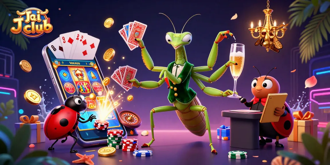 Experience thrilling casino action at Jai club with vibrant characters and exciting game elements.
