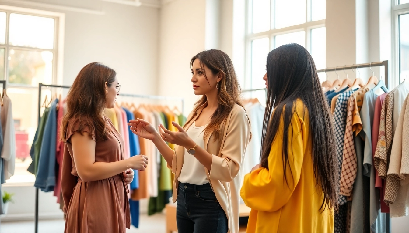 How to find my Perfect style with a stylist in a vibrant clothing shop