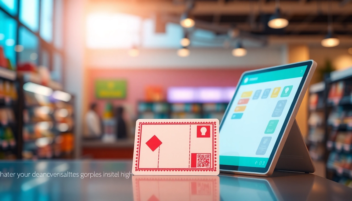 Collect rewards effortlessly with stampezee's digital stamp cards in a vibrant retail setting.