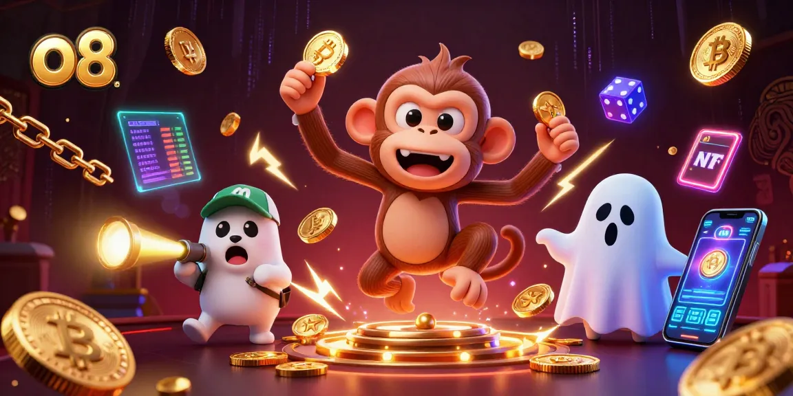 Engage with the enchanting o8 casino world where playful ghosts and crypto treasures collide, set in a vibrant haunted environment.