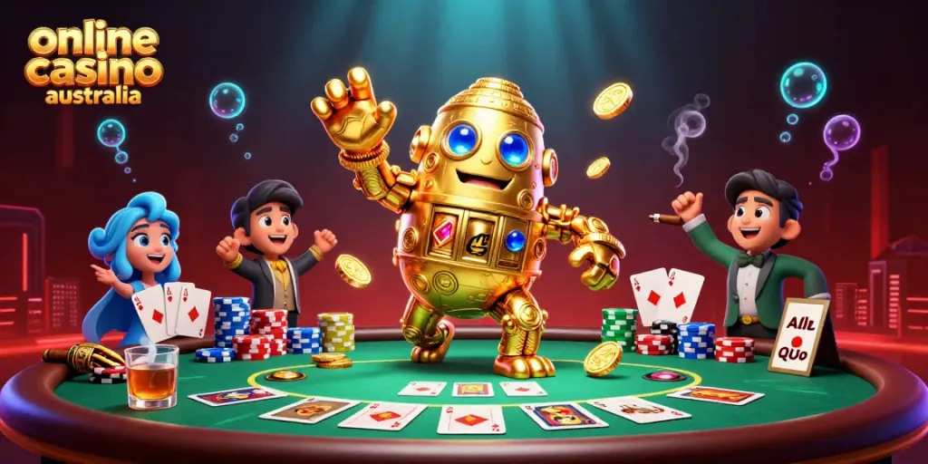 Experience excitement at leading online casino Australia with vibrant 3D visuals of games and action.